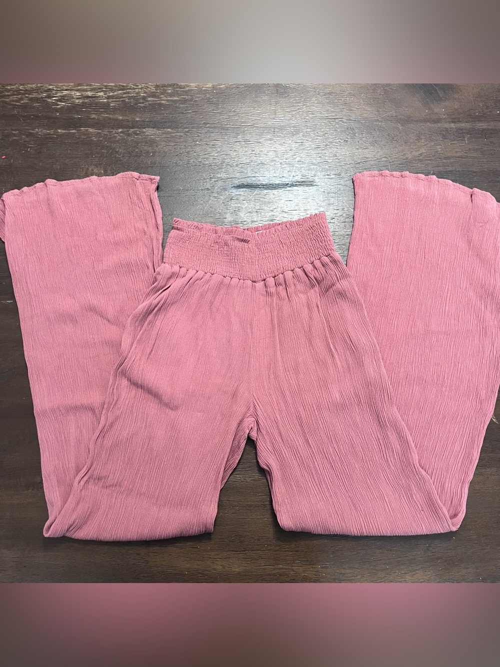 Sozy Women's Tencel Elise Pant Mauve Size Small Boho Cottagecore
